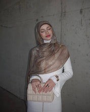 Neutral Quartz Printed Modal Hijab
