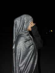 Silver Pashmina Hijab