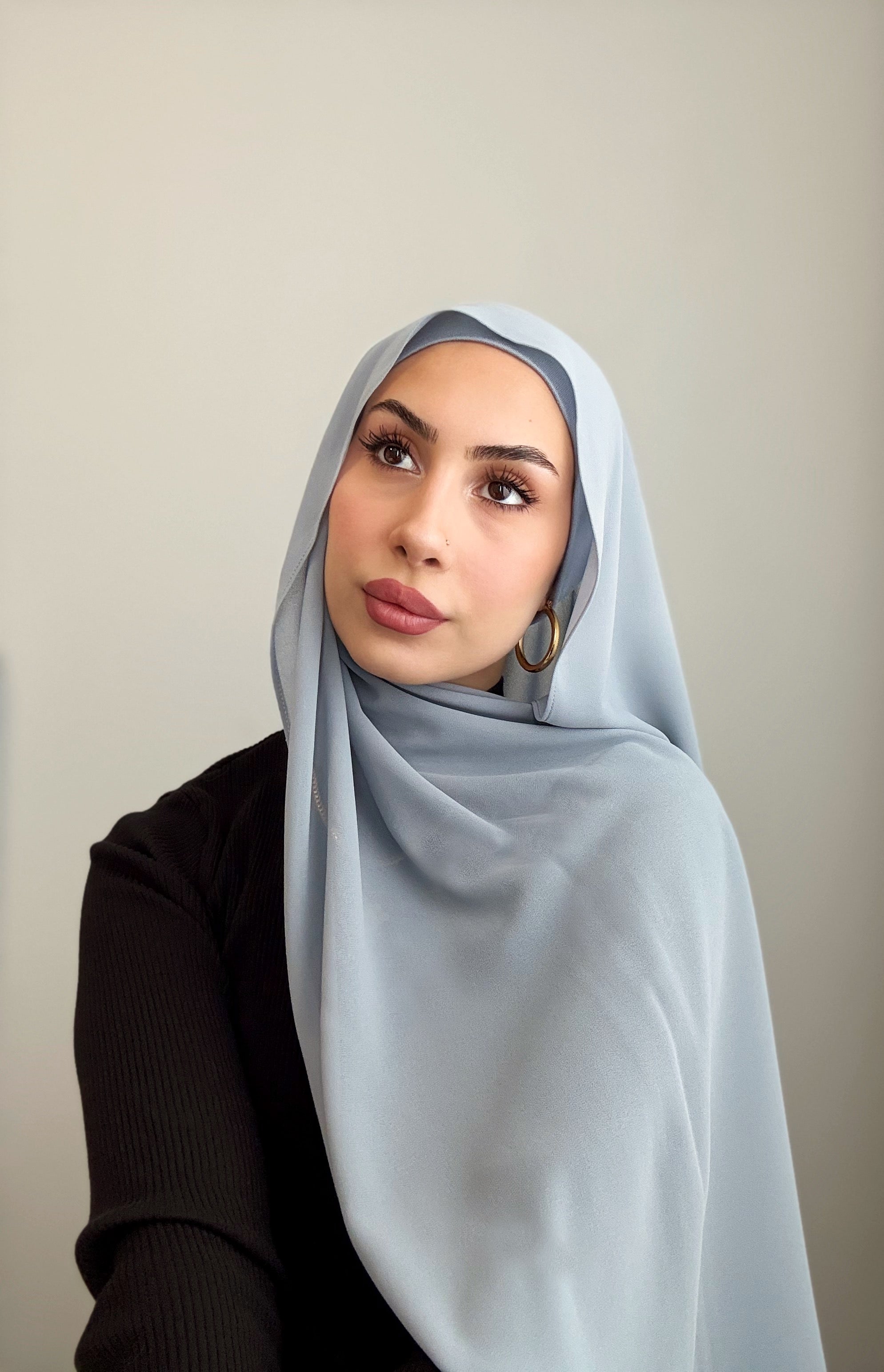 Sky Chiffon Hijab Set