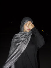 Silver Pashmina Hijab