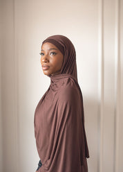 Chocolate Jersey Hijab Set