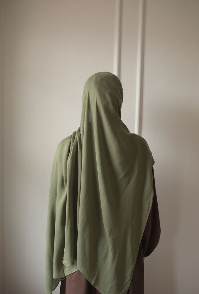 Olive Modal Hijab Set