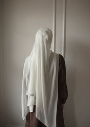 Pearl White Modal Hijab Set