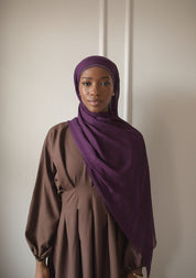 Plum Modal Hijab set