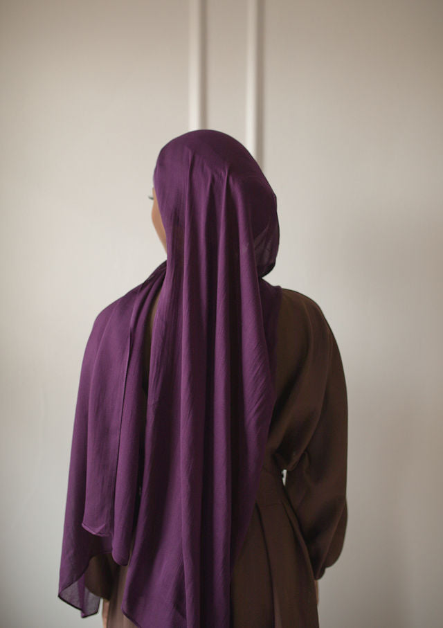 Plum Modal Hijab set