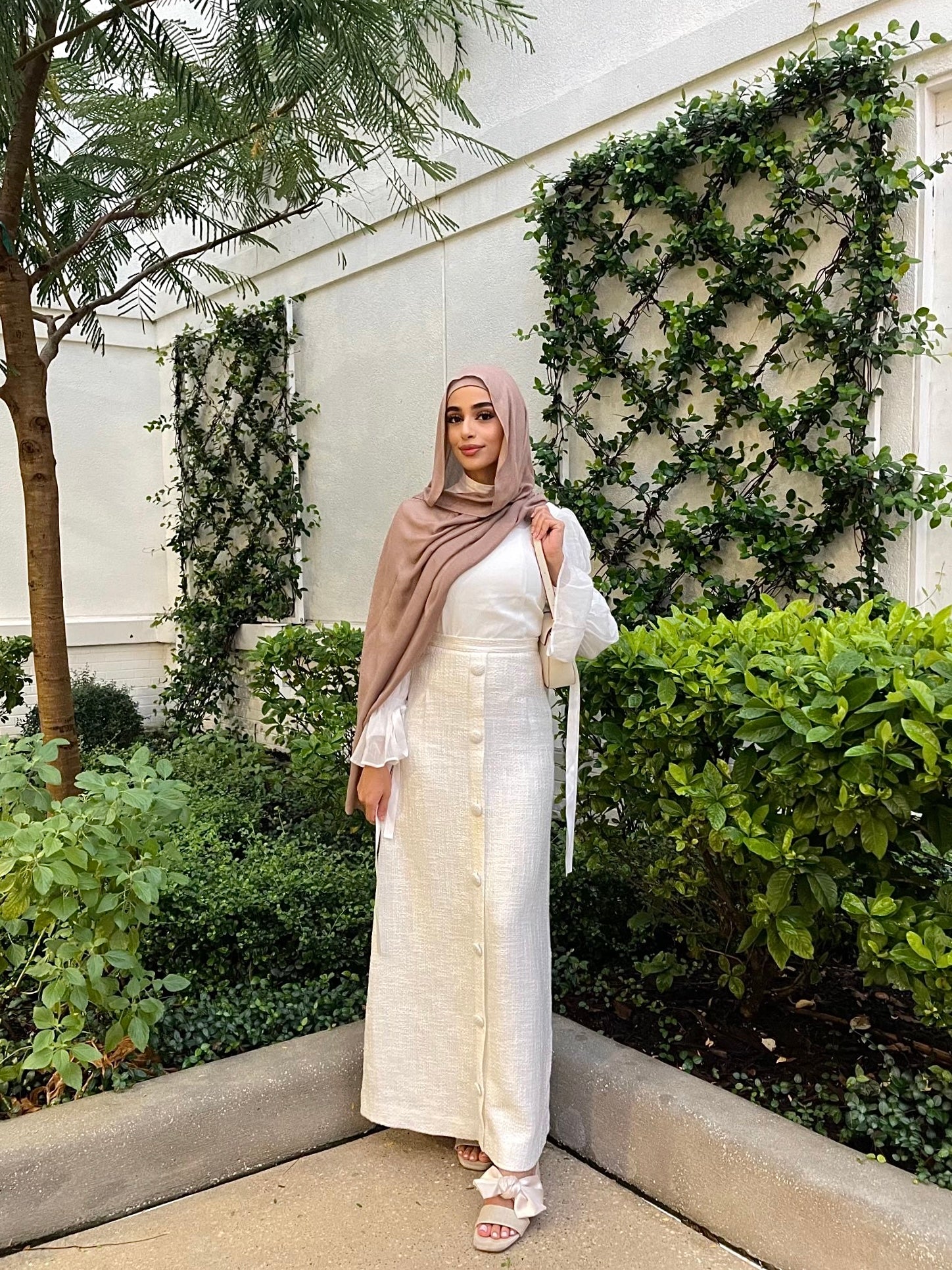 Buy Medium Beige Modal Hijab Set | Libaaz the Label | Classic