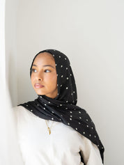 Black polka dot
